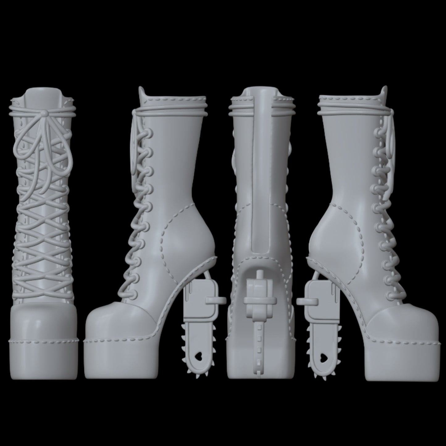 Skullector Inspired Leatherface Shoes