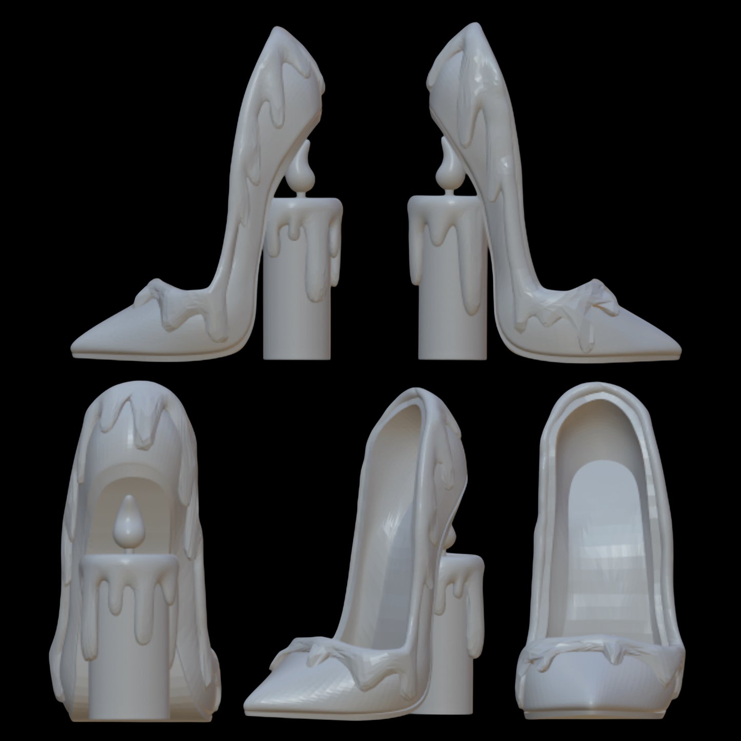 Melted Candle Shoes