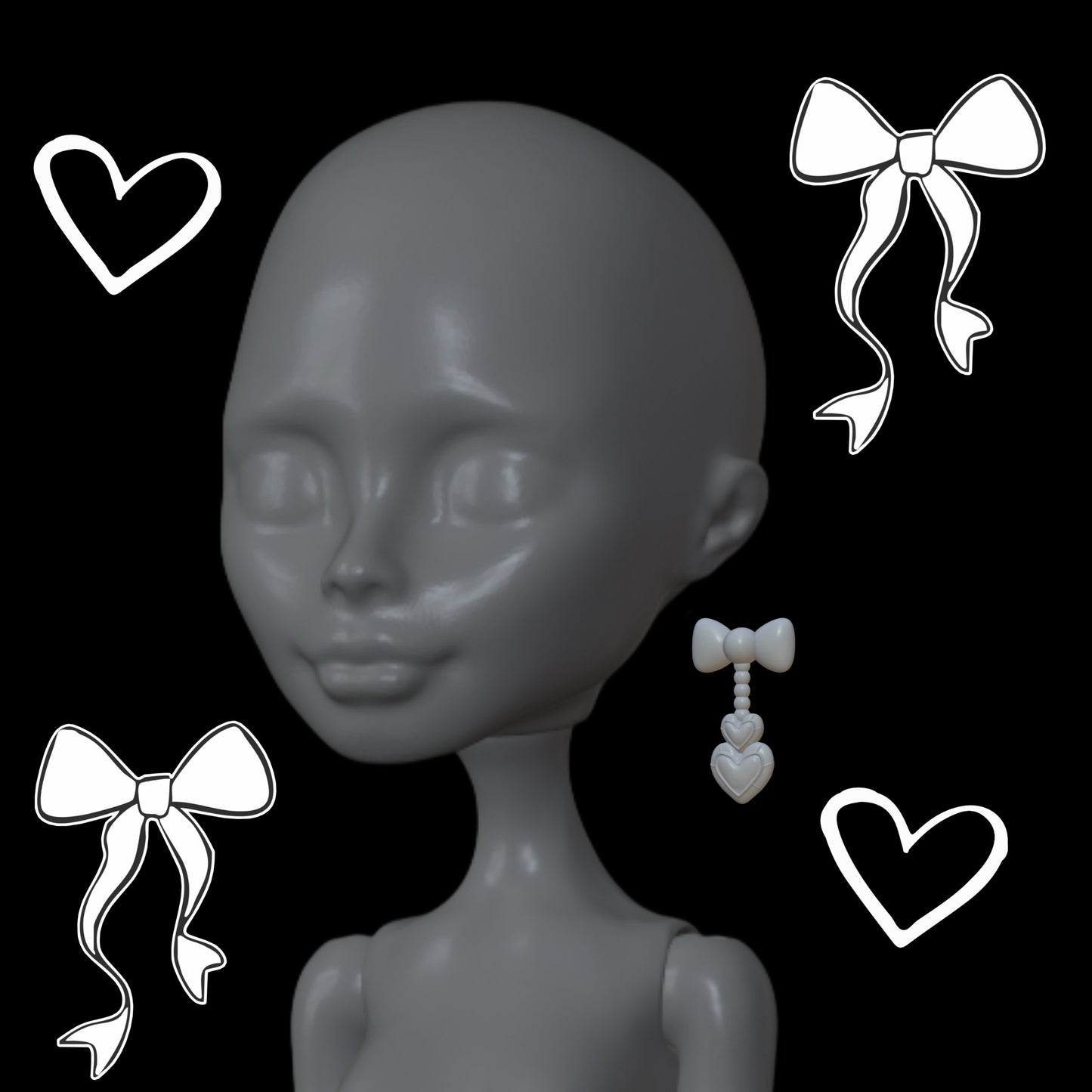 Heart Jewel Earrings