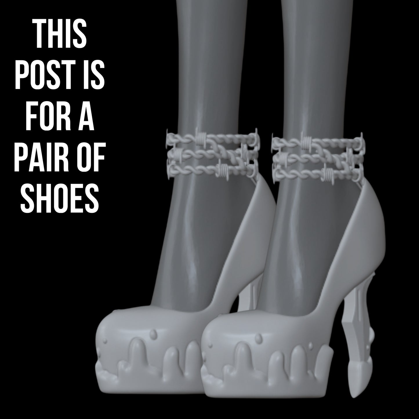 Bloody Barb Wire Shoes