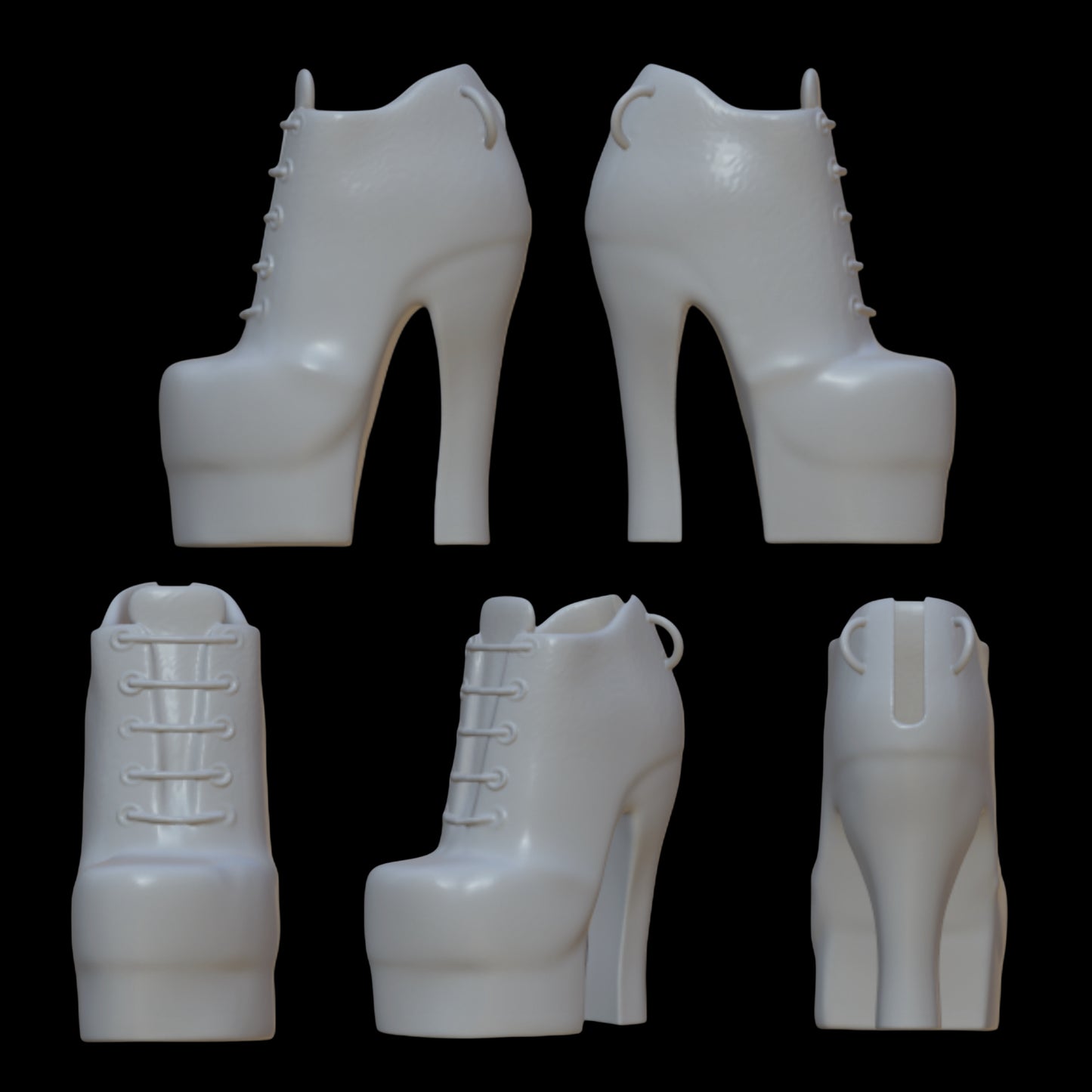 Goth Inspired Chain Shoes