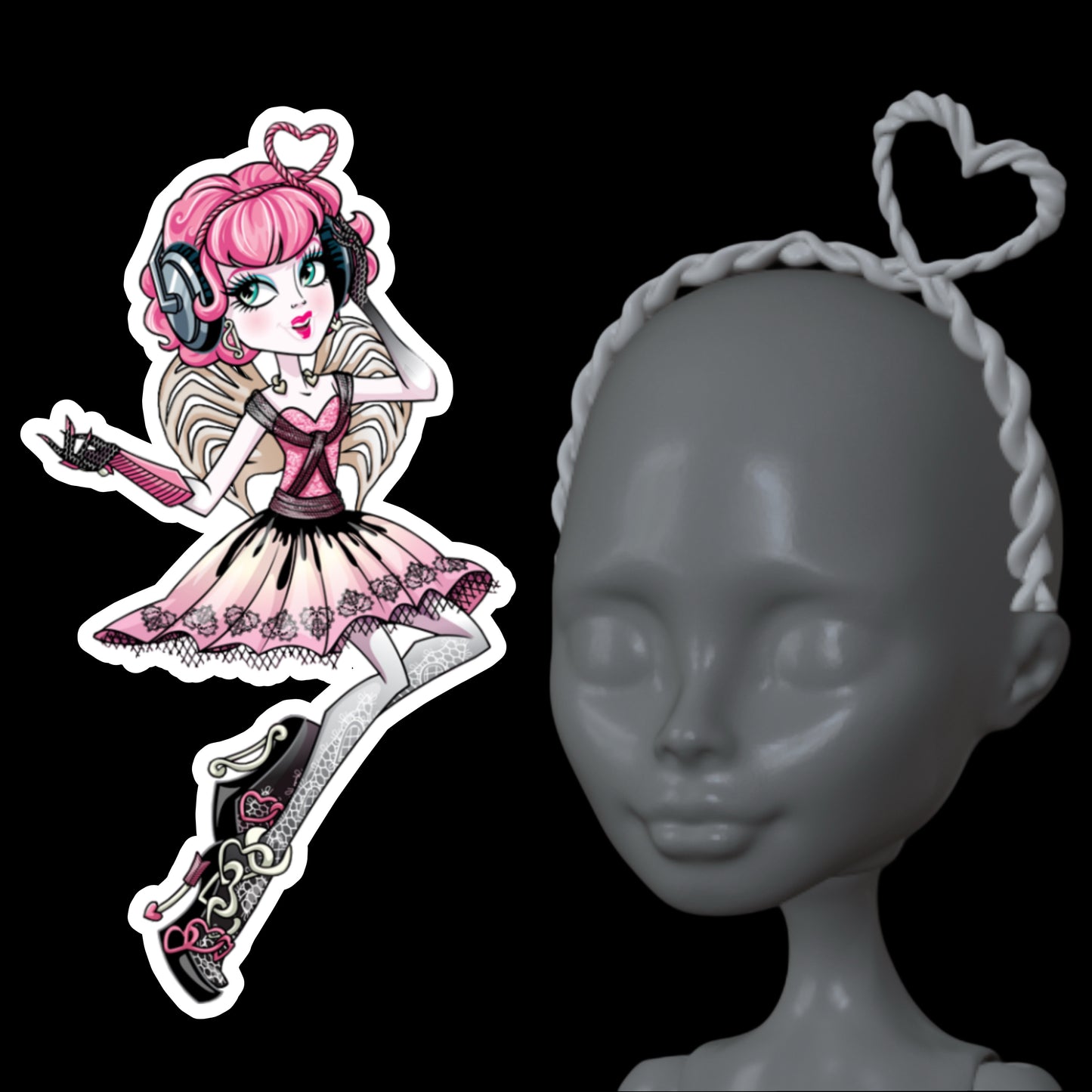 CA Cupid Heart Headband