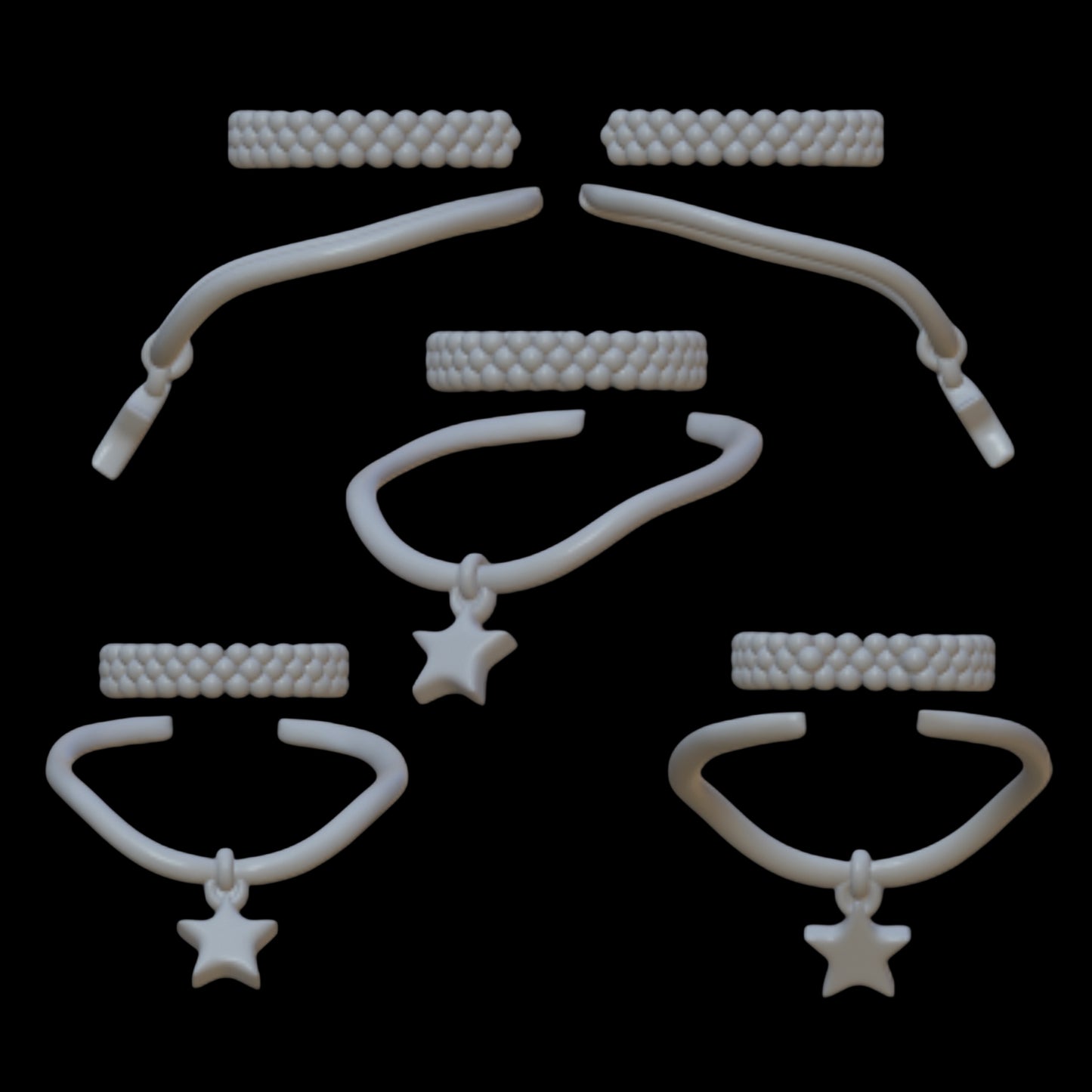 Haunted Inspired Star Necklace and Choker Set