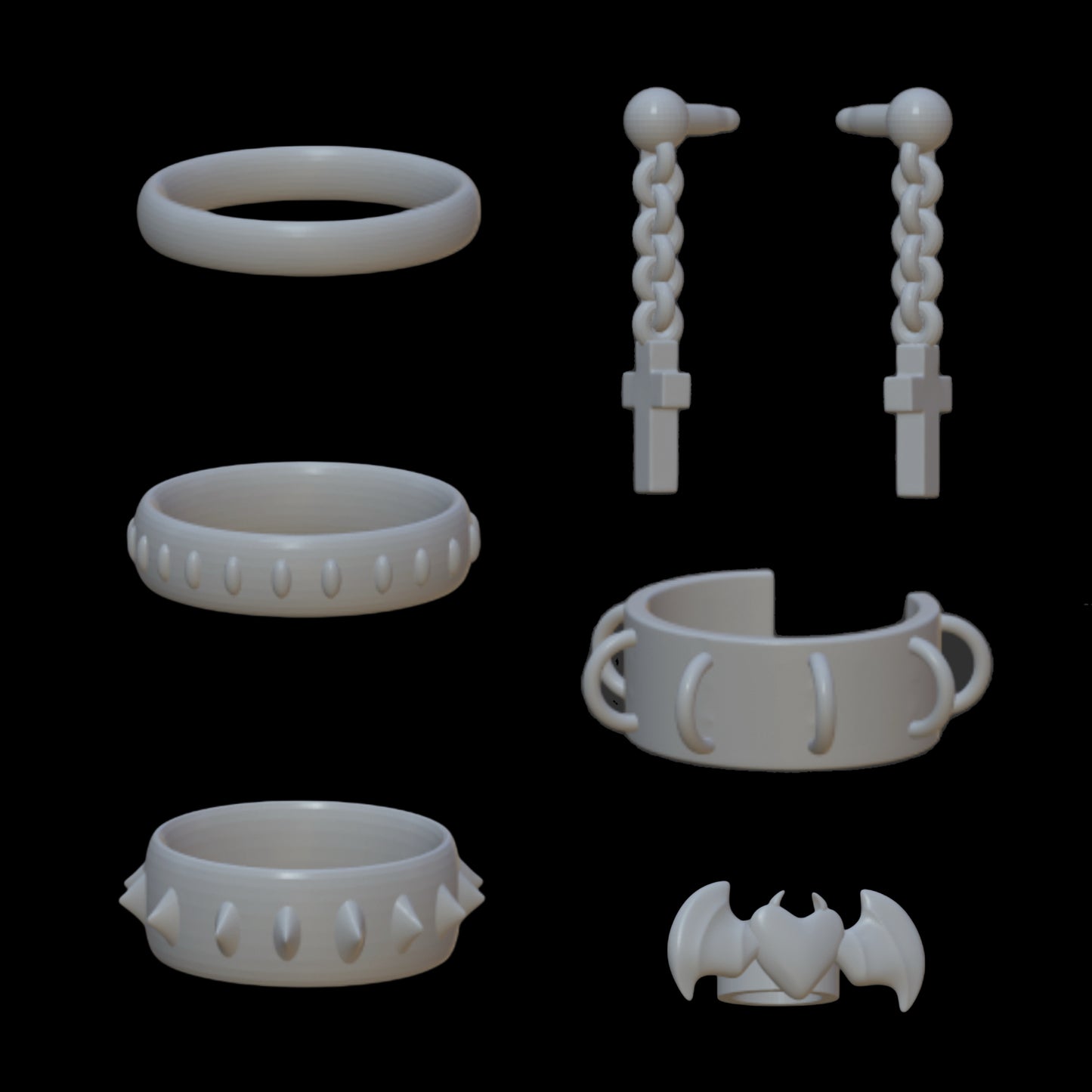 Goth Jewelry Set