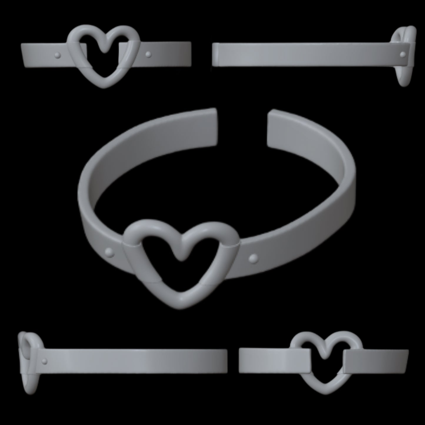 Skullector Tiffany Valentine Heart Leg Cuff