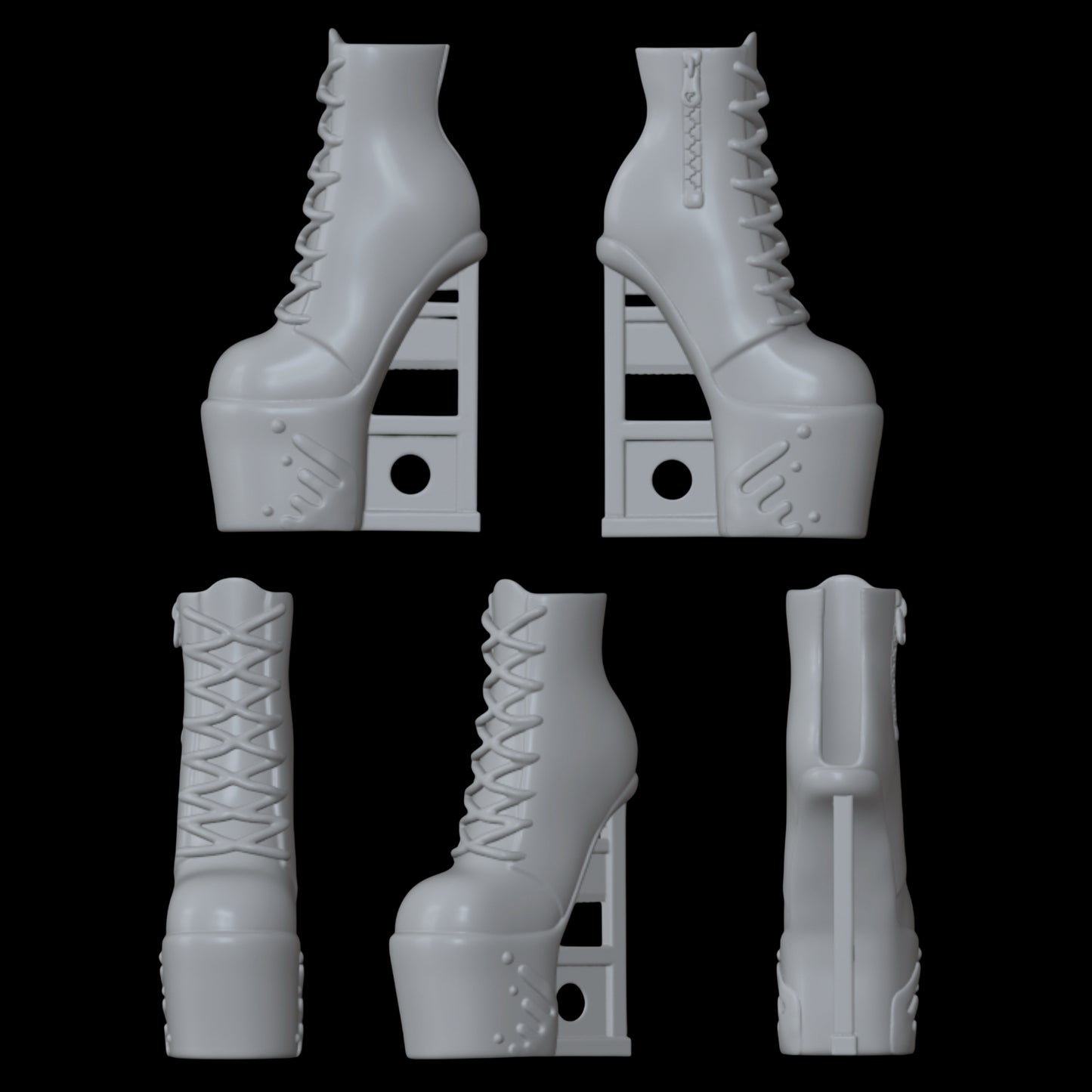 Skullector Wednesday Addams Inspired Guillotine Shoes