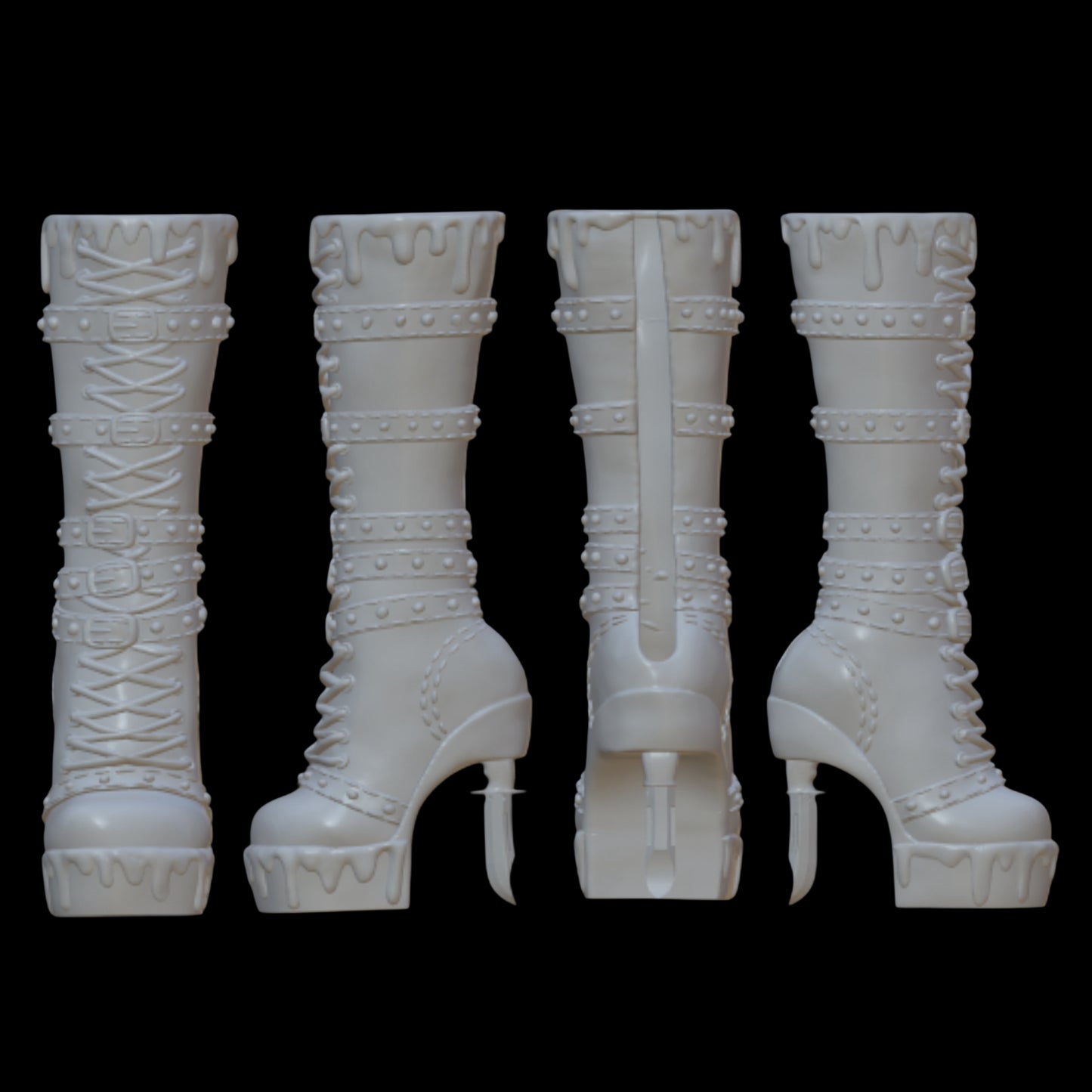 Skullector Inspired Scream Ghostface Boots