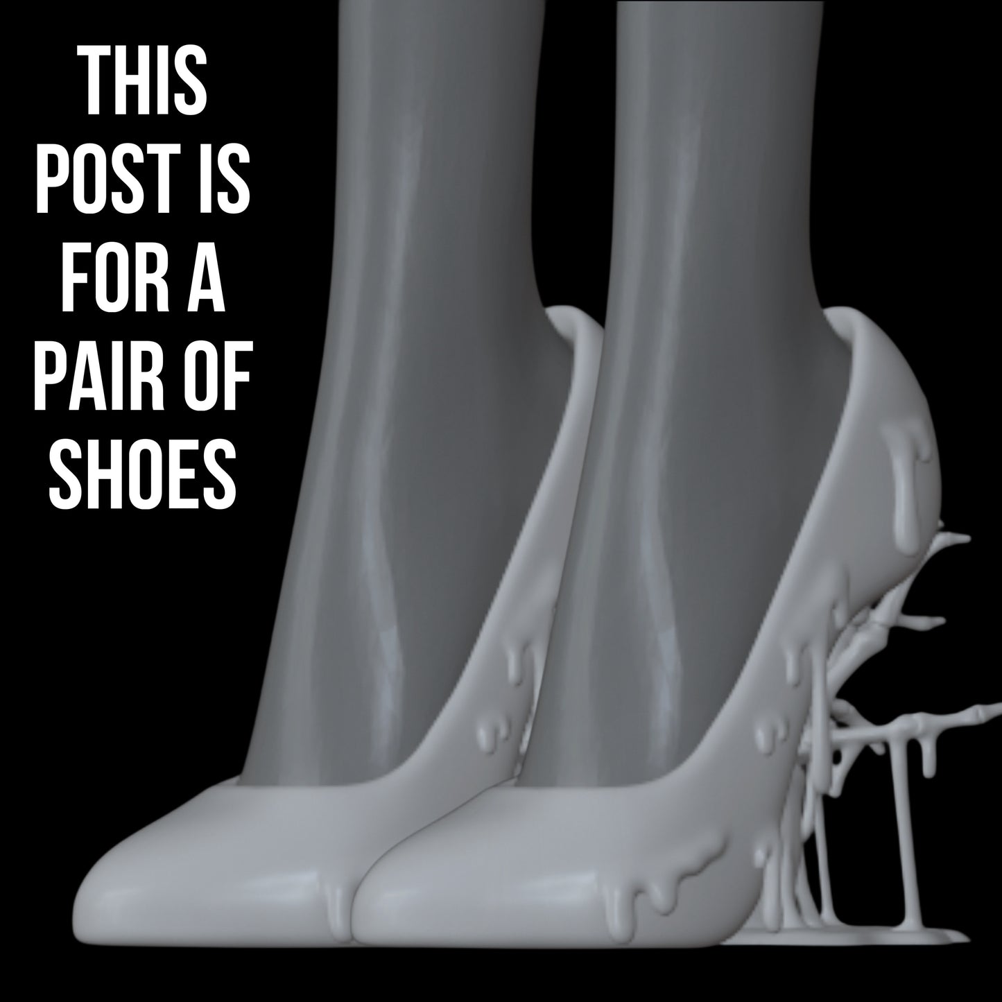 Melting Skeleton Shoes