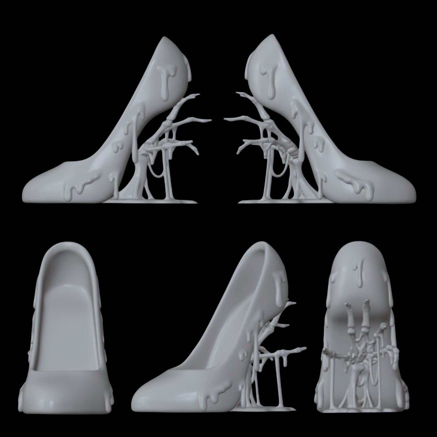 Melting Skeleton Shoes