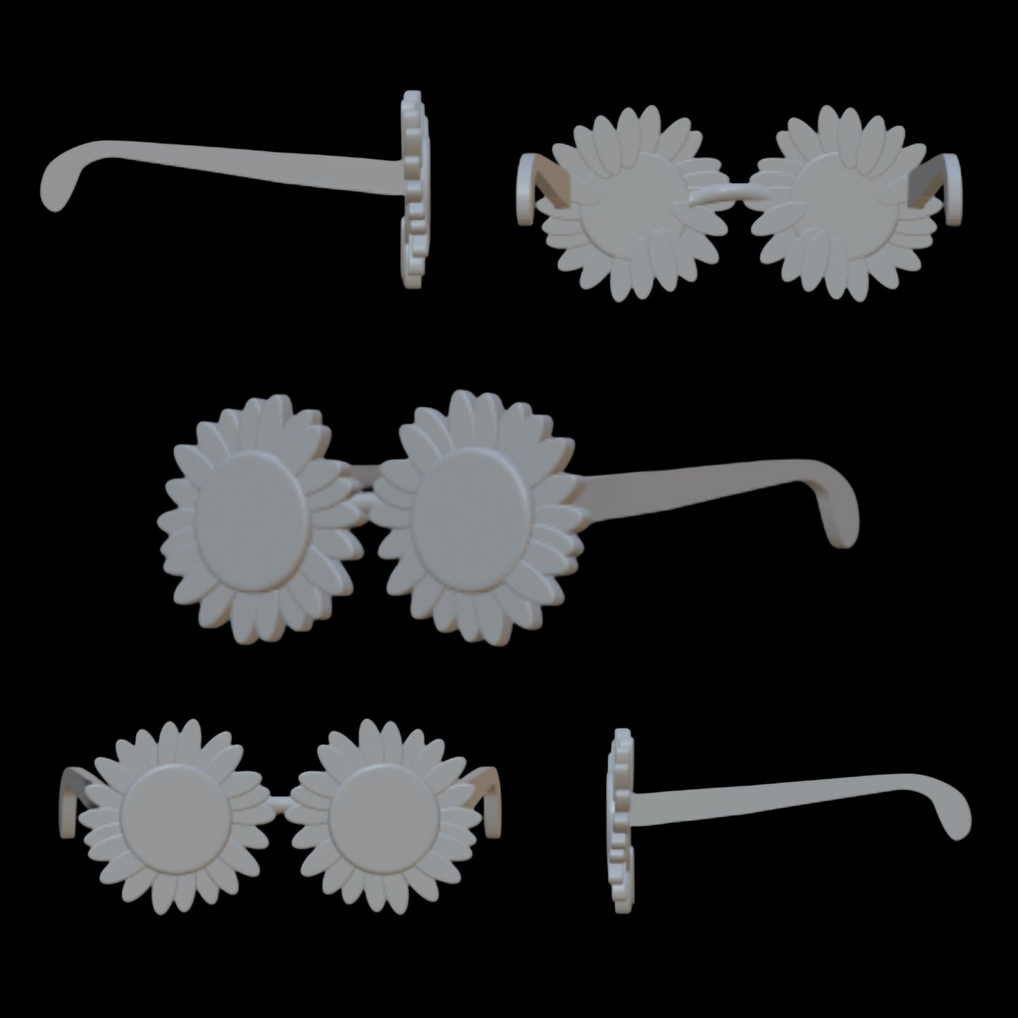 Skullector Inspired Art The Clown Sunflower Sunglasses