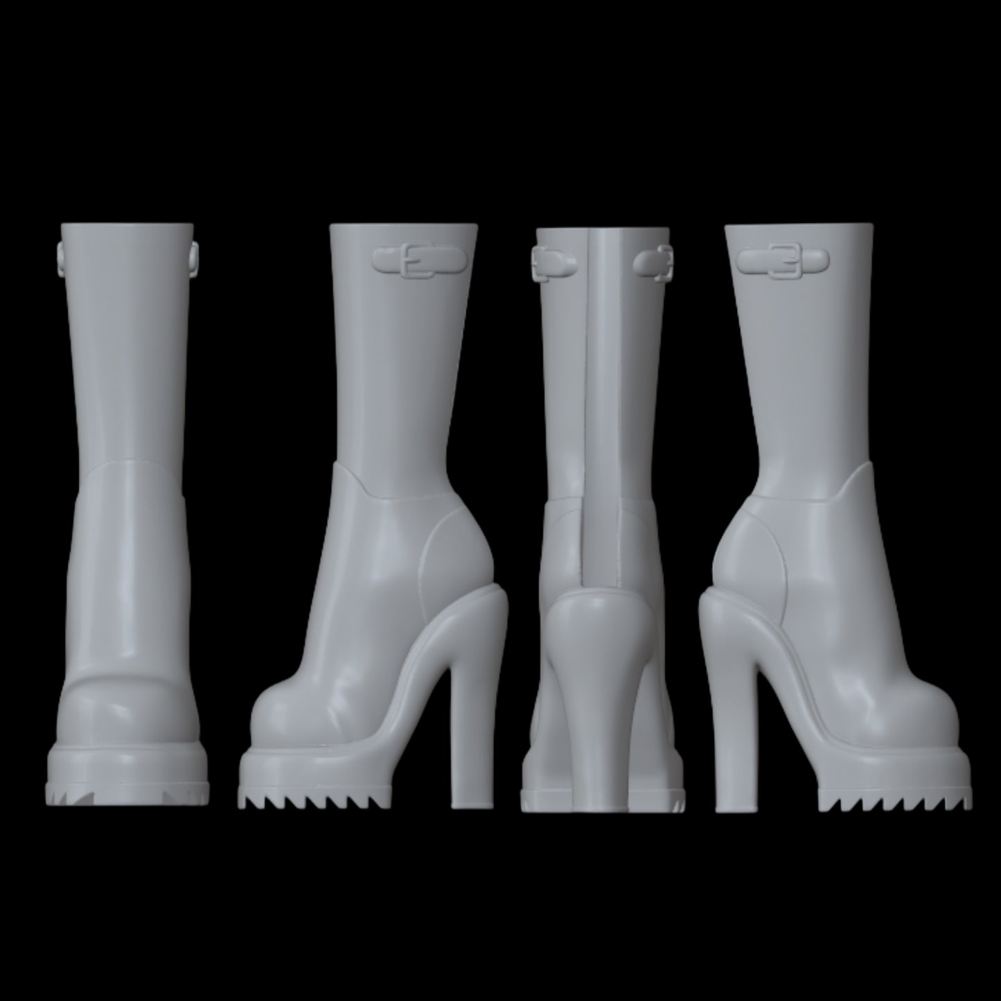 Skullector Inspired Coraline Rainboots