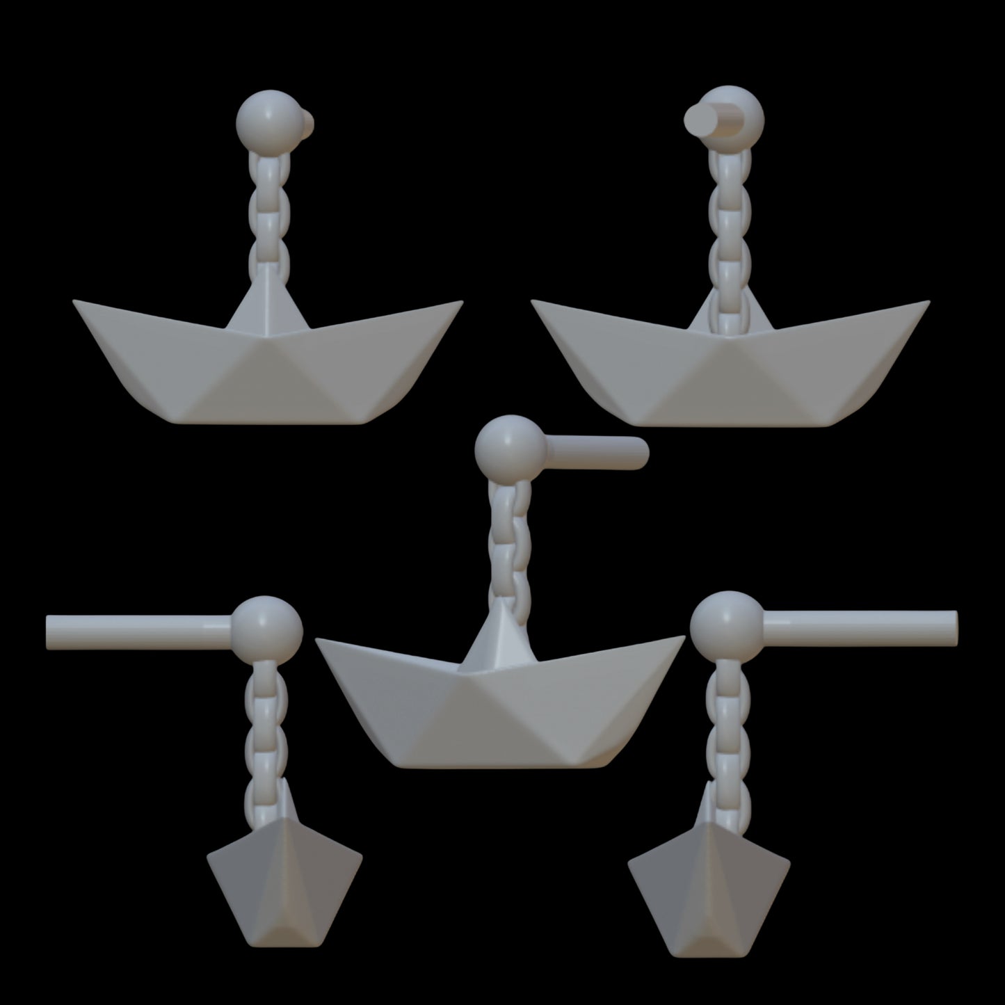 Skullector Pennywise Inspired Boat Earrings