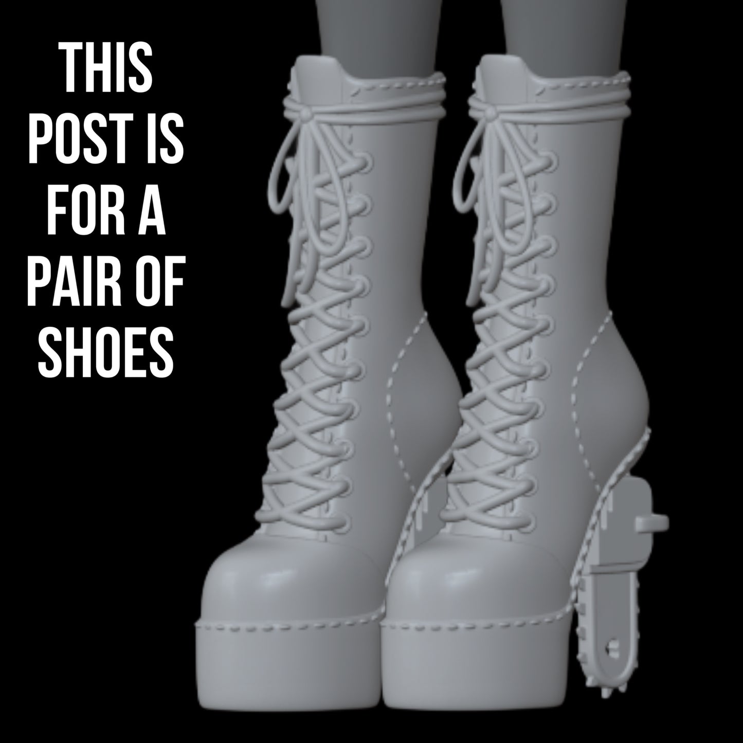 Skullector Inspired Leatherface Shoes