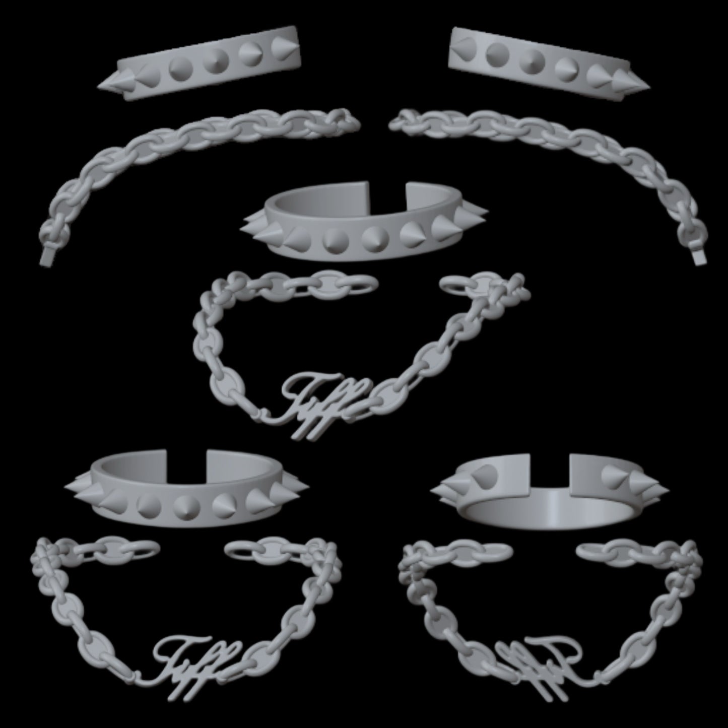 Skullector Tiffany Valentine Inspired Necklace & Choker Set