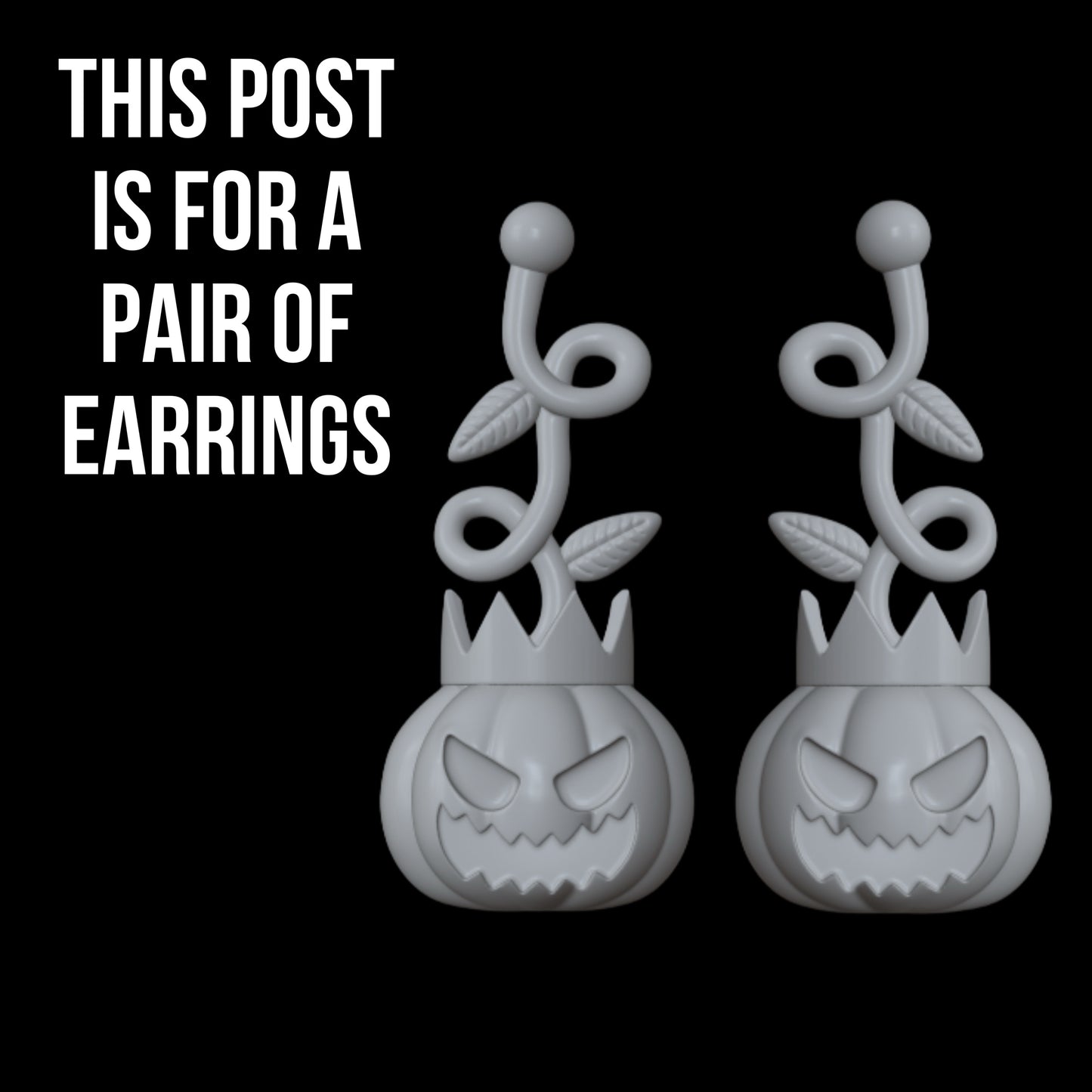 Skullector Jack Skellington Pumpkin King Earrings