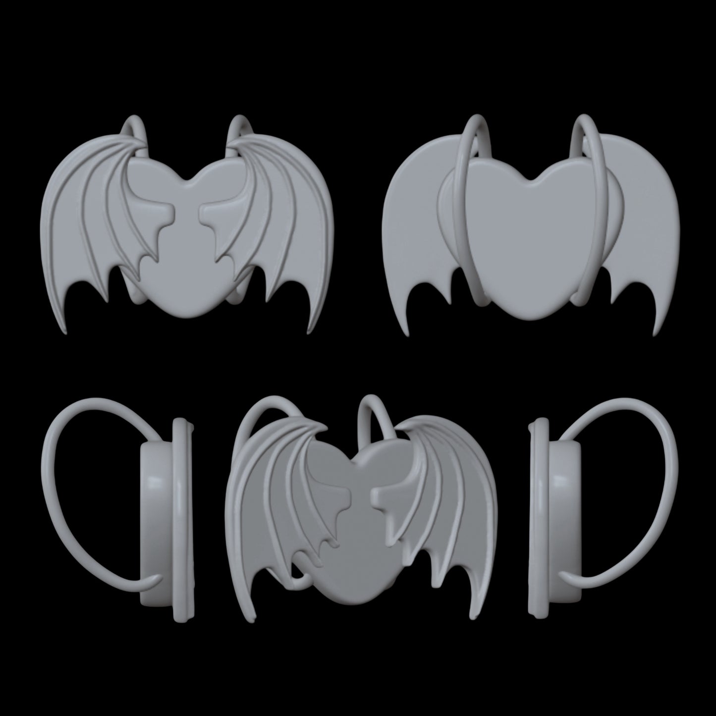 Bat Wing Heart Backpack
