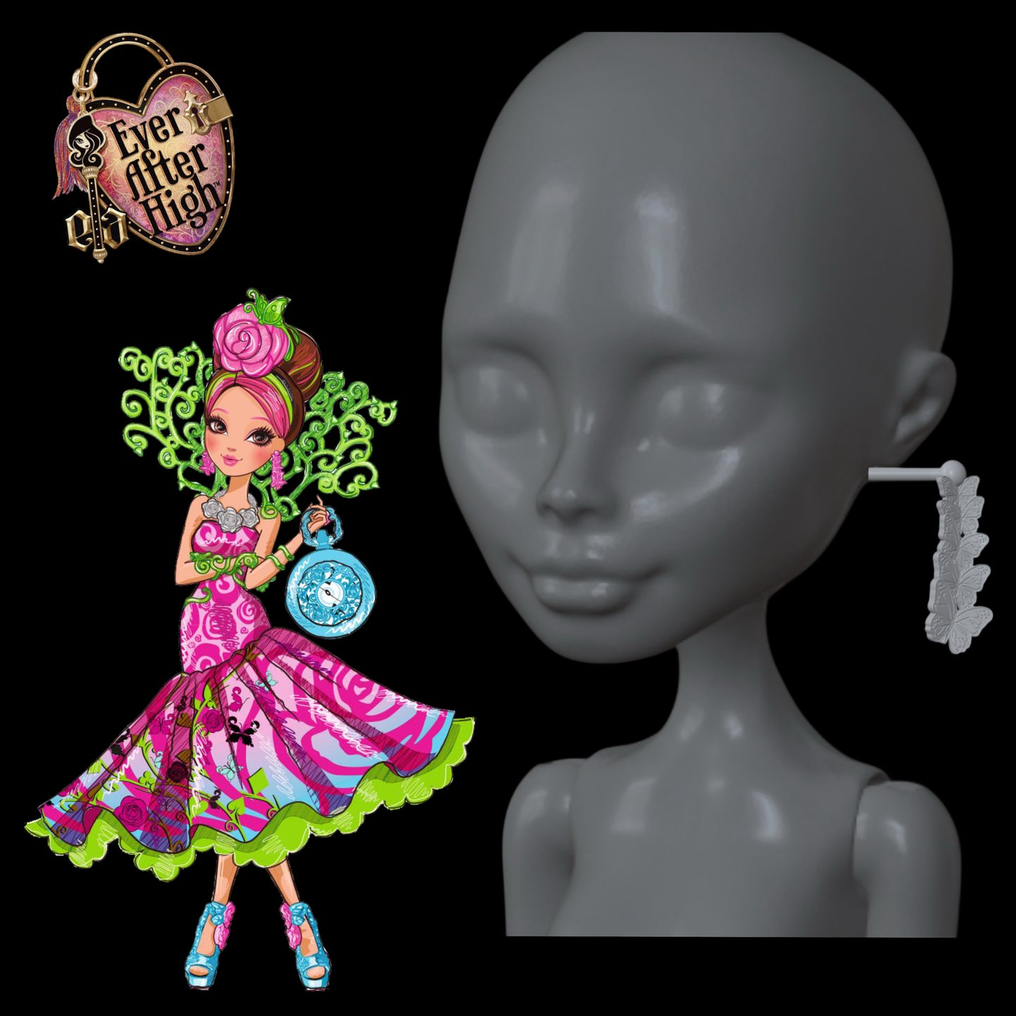 EAH Briar Beauty Way Too Wonderland Butterfly Earrings