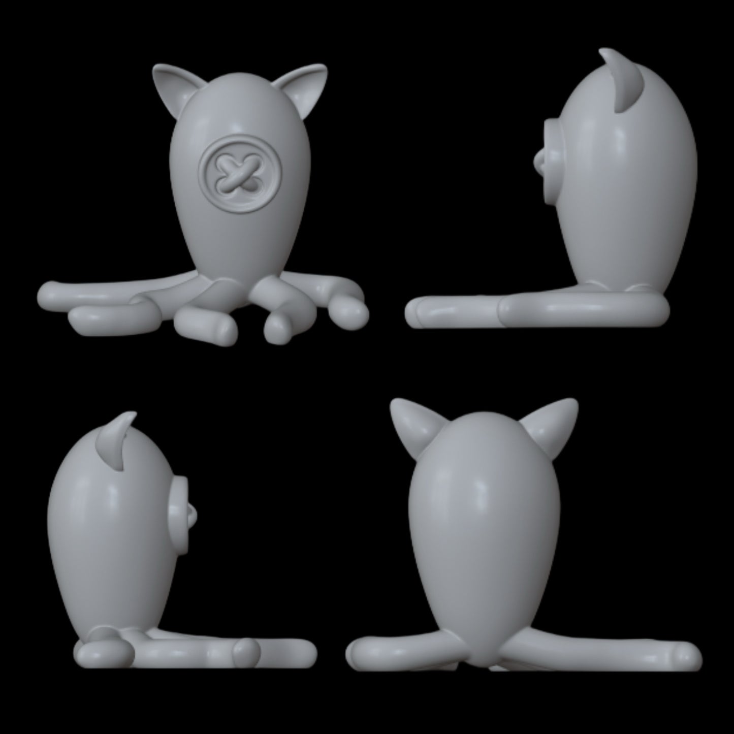 Skullector Inspired Coraline Stuffed Animal Pet