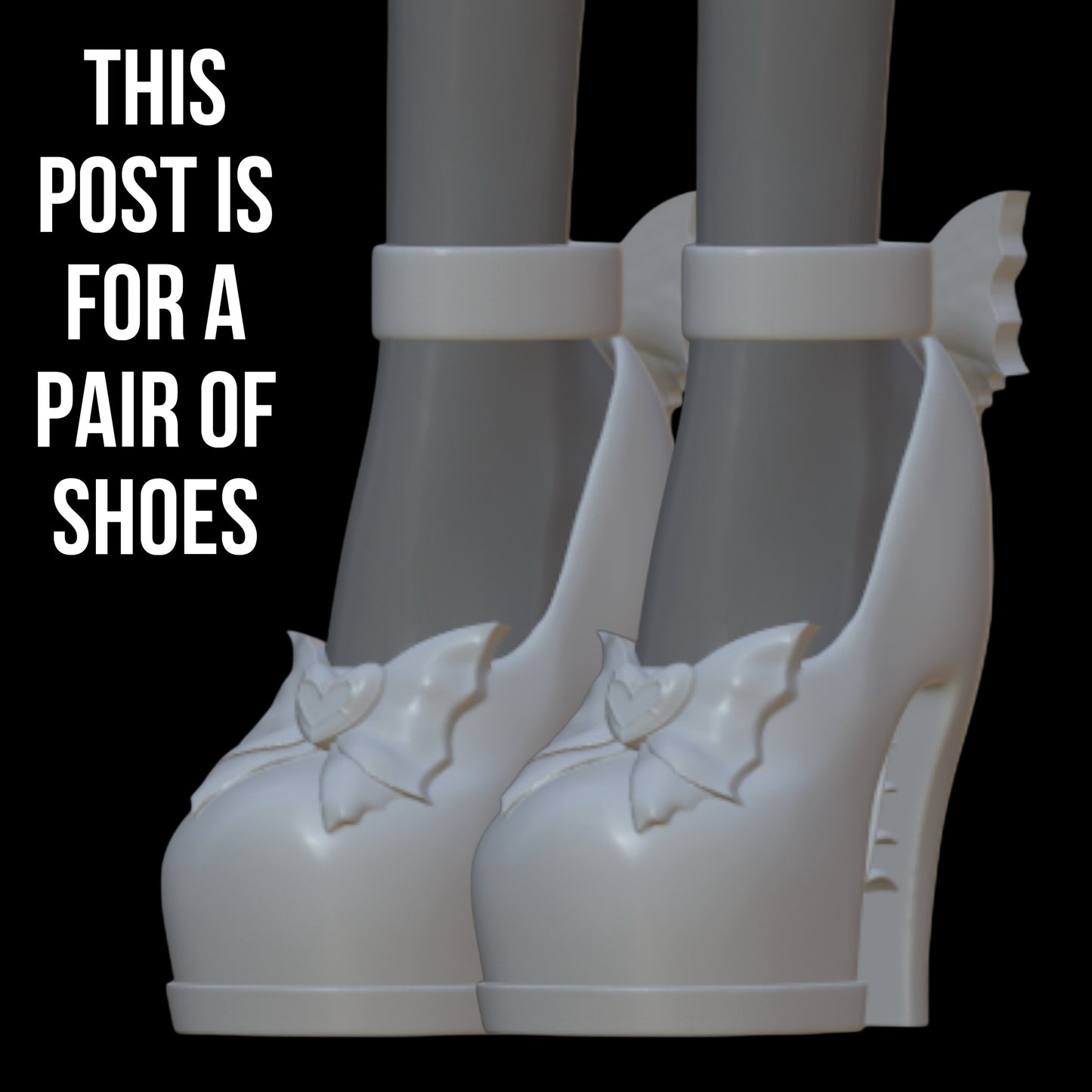 Heart Bow Shoes