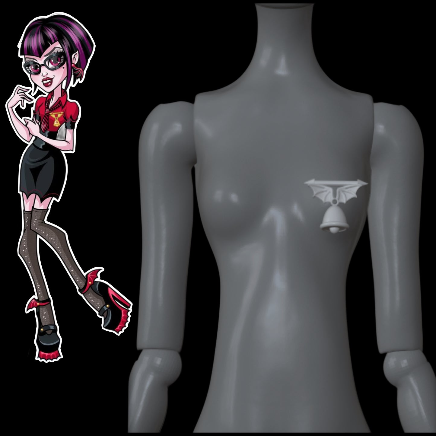Gory Fangtell Shirt Charm
