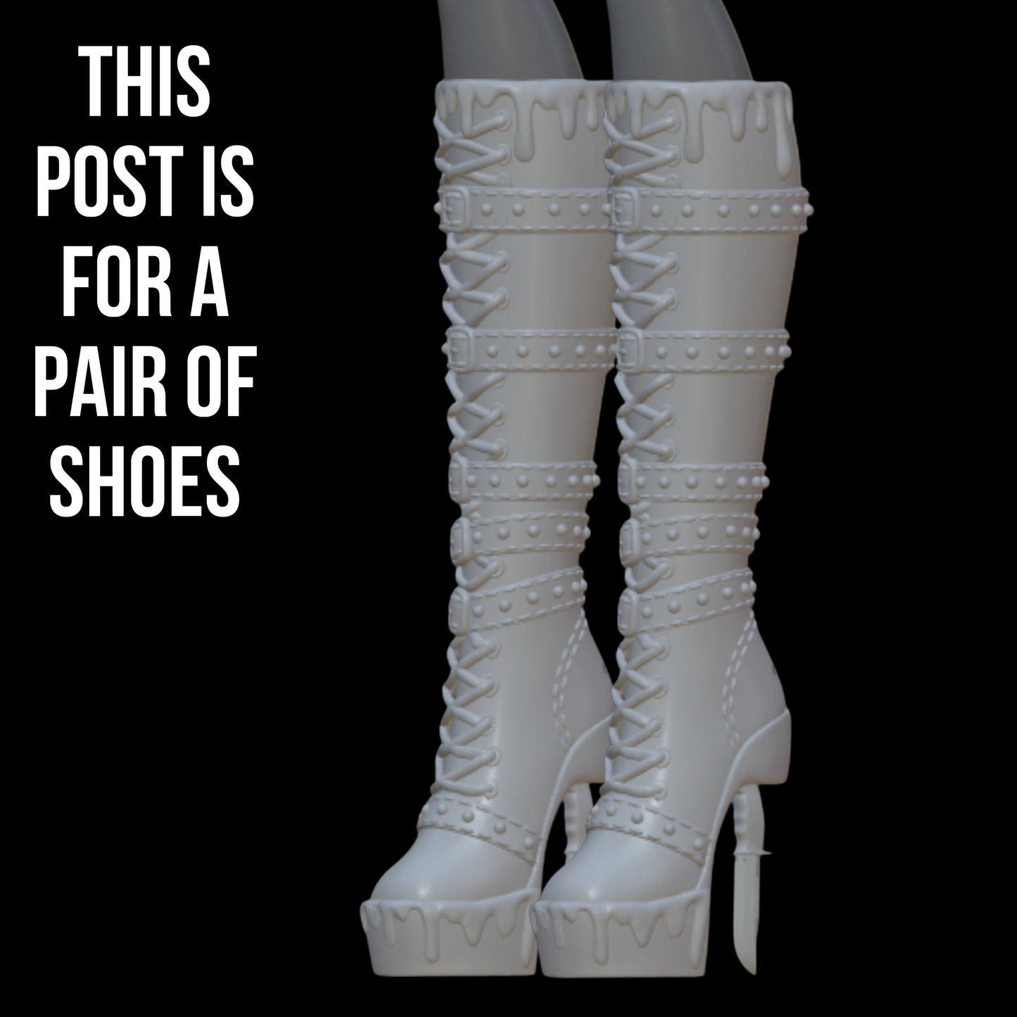 Skullector Inspired Scream Ghostface Boots