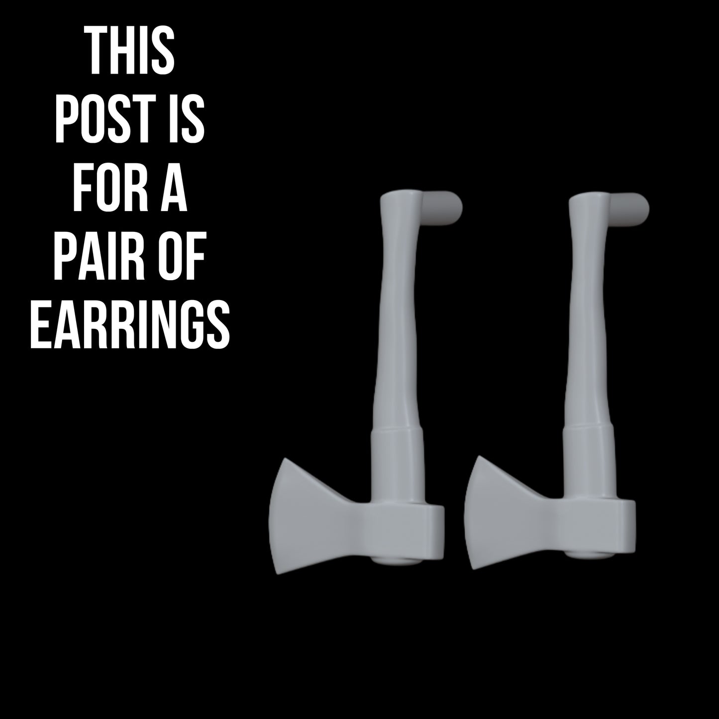 Axe Earrings