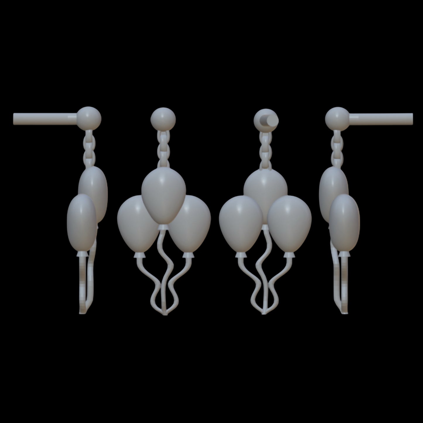 Skullector Pennywise Inspired Balloon Earrings