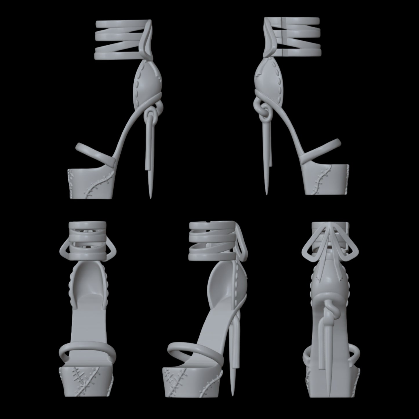 Skullector Sally Inspired Needle Shoes