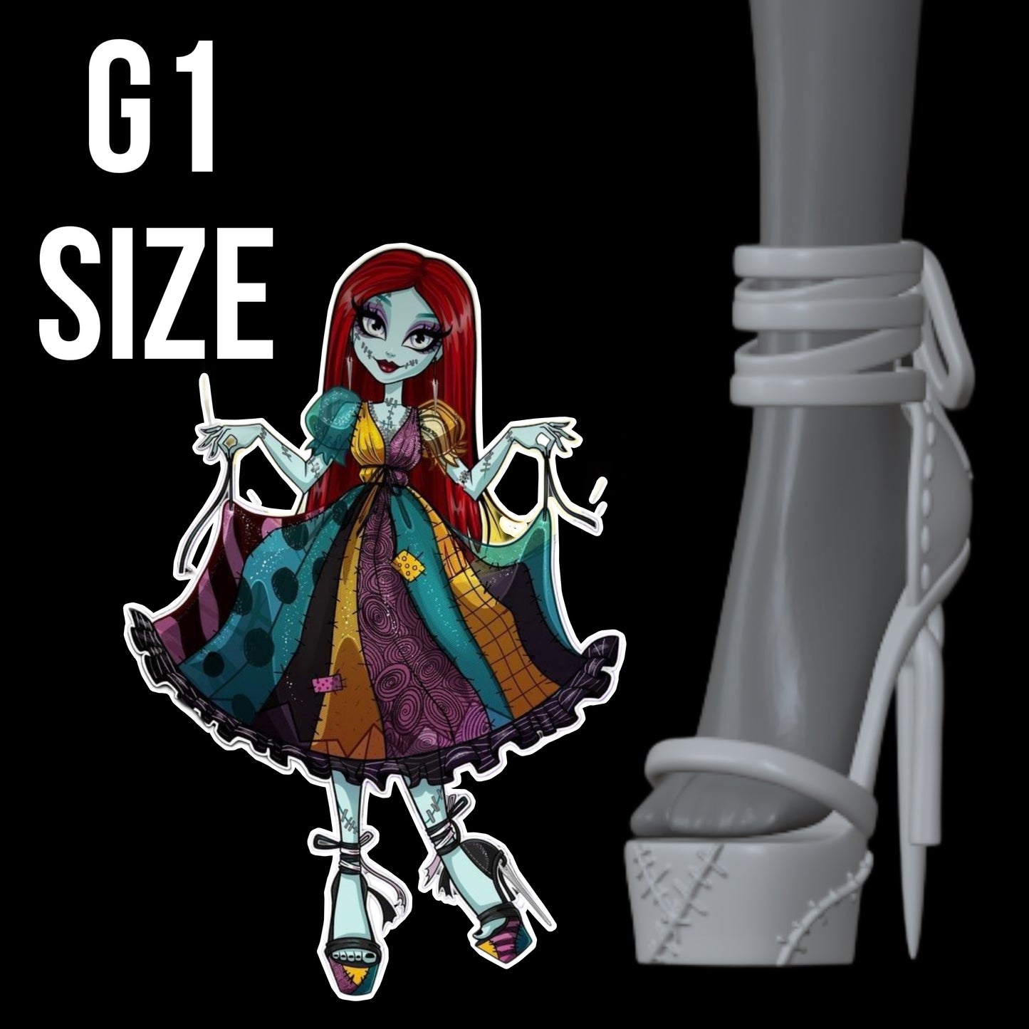 Skullector Sally Inspired Needle Shoes