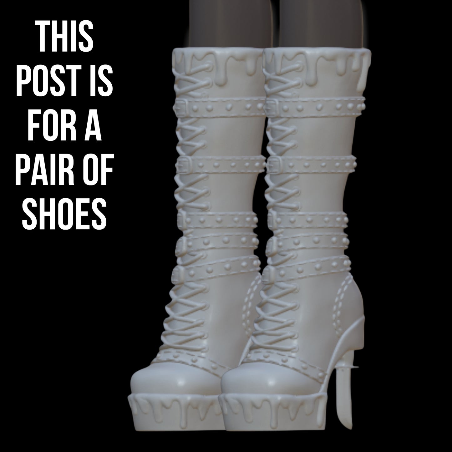Skullector Inspired Scream Ghostface Boots