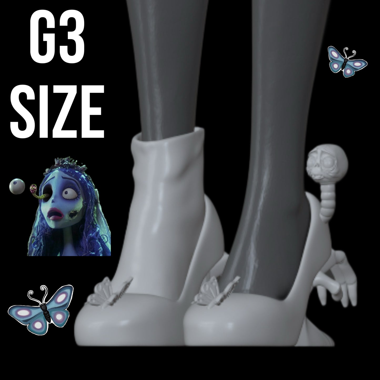 Skullector Corpse Bride Emily Inspired Shoes