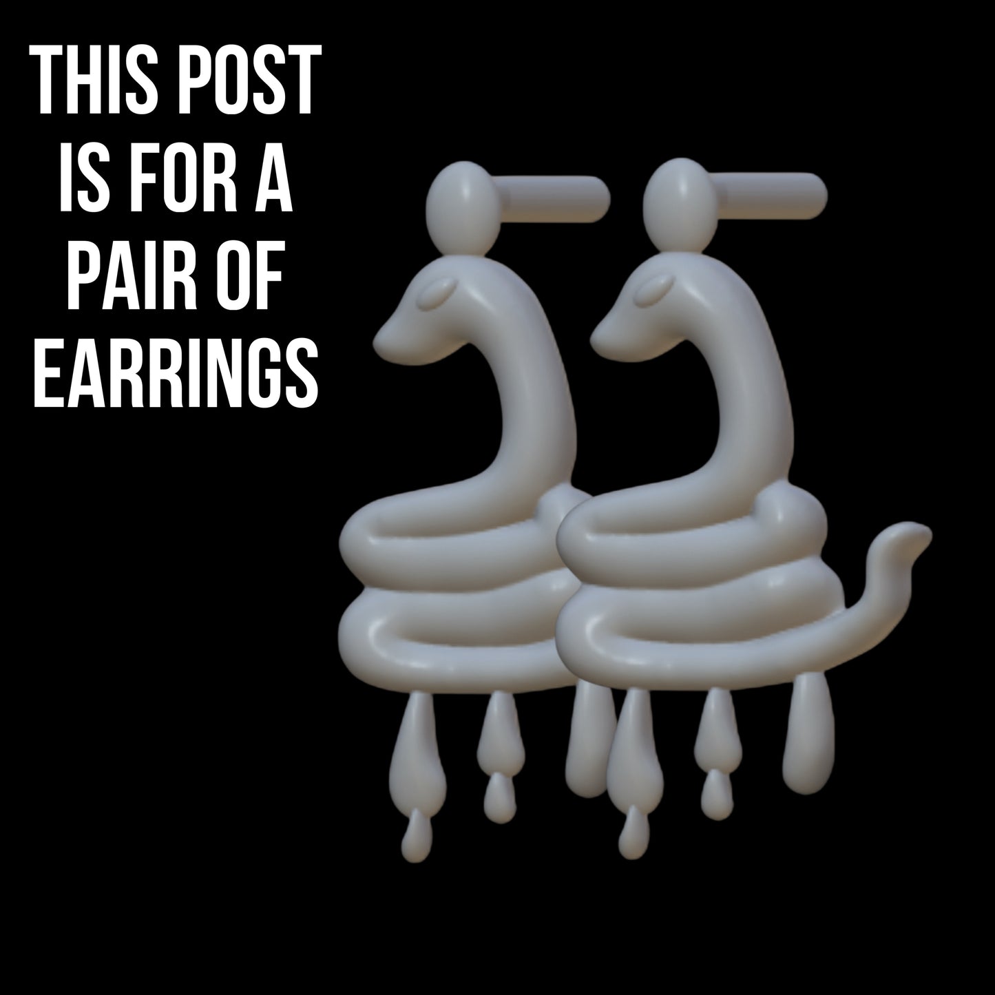 Mummy Snake Earrings