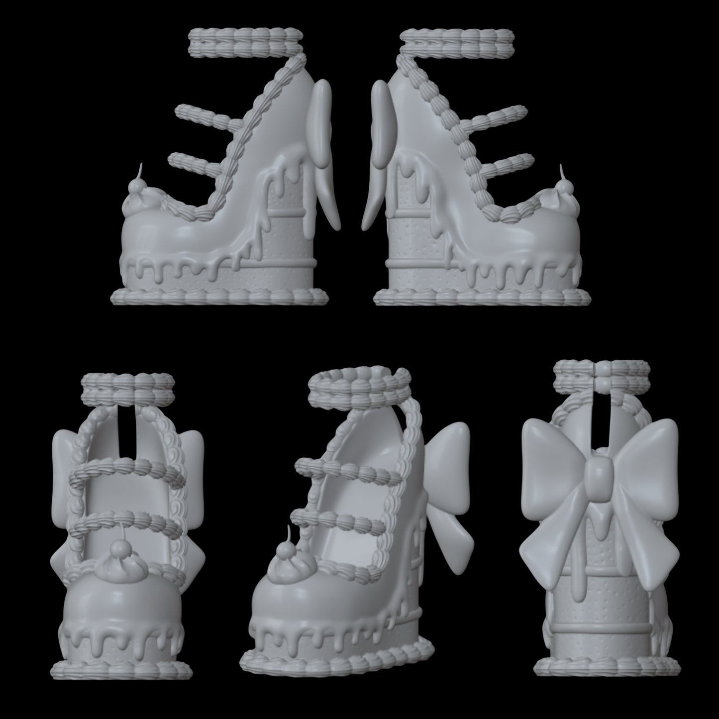Luna Bones G1 Scary Sweet Birthday Melting Cake Shoes