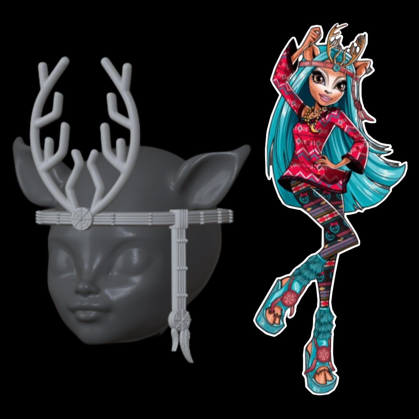 Isi Dawndancer Antler Headpiece