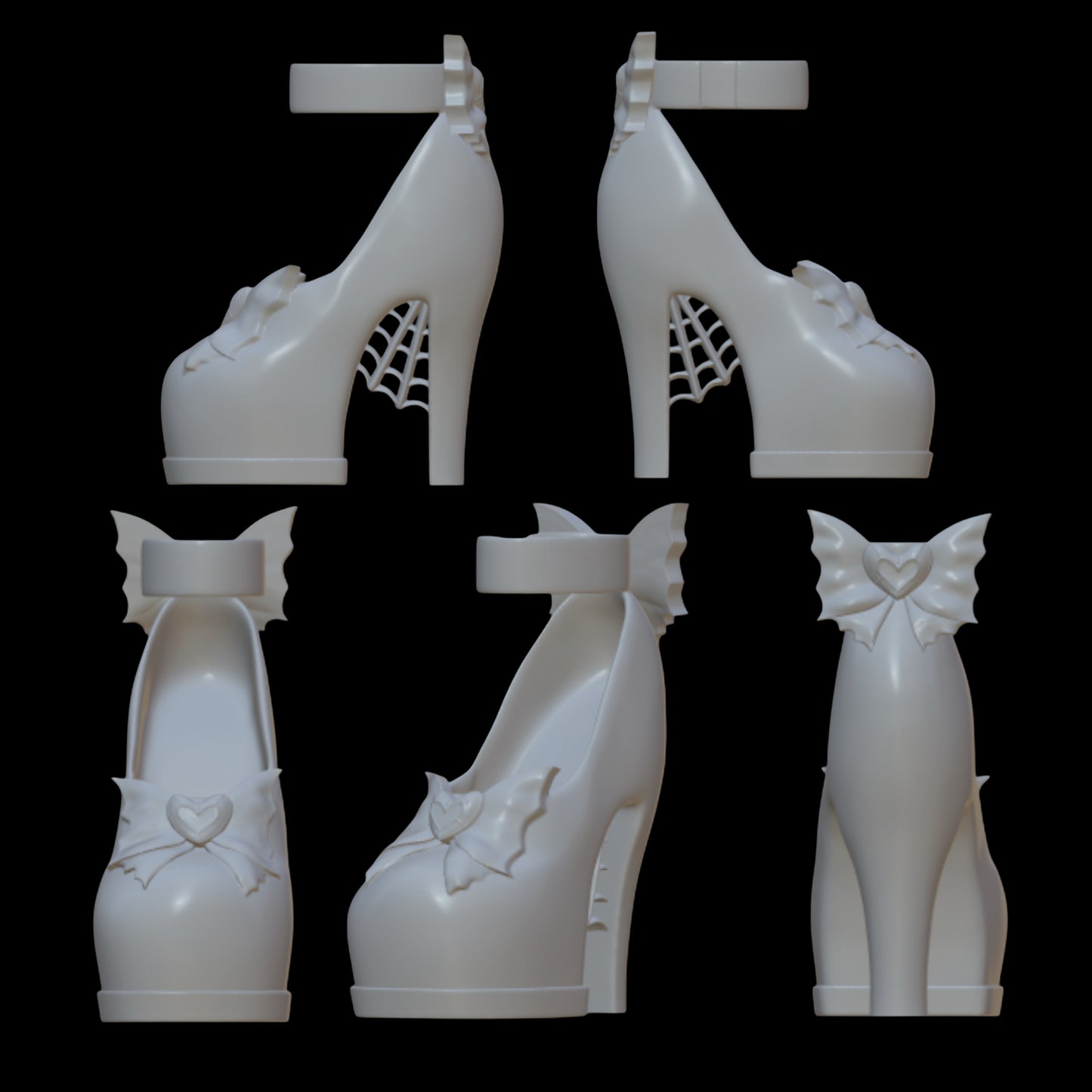 Heart Bow Shoes