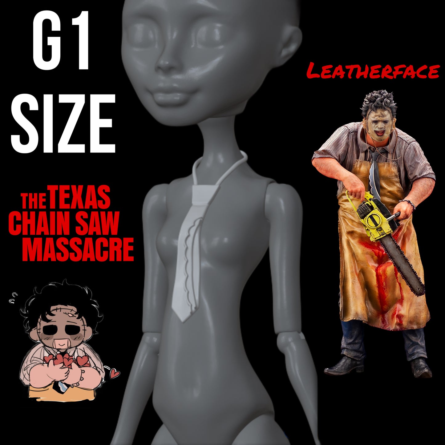 Skullector Inspired Leatherface Tie