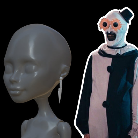 Skullector Inspired Art The Clown Knife Earrings