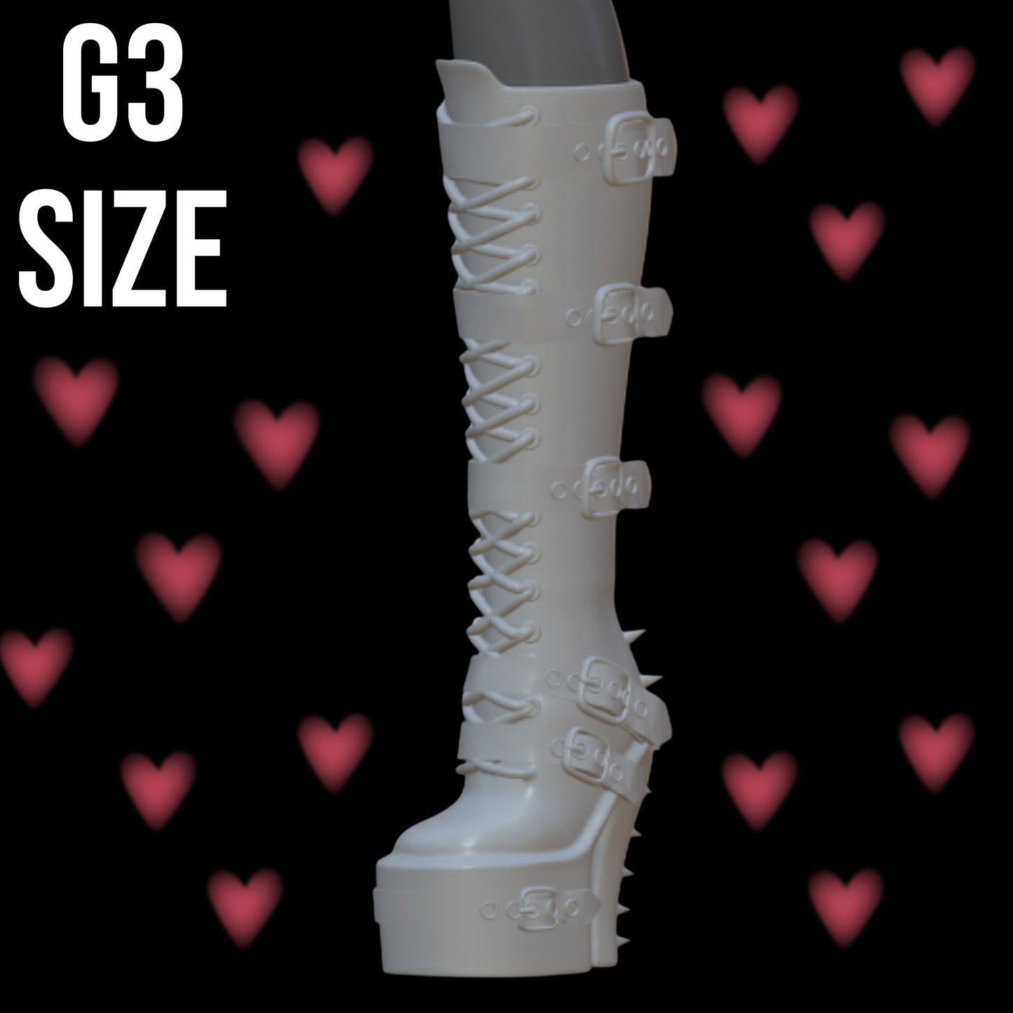 Goth Inspired Spiked Boots