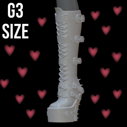 Goth Inspired Spiked Boots