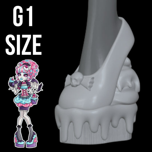 Sweet Screams Inspired Rochelle Goyle Cupcake Shoes - G1 Size