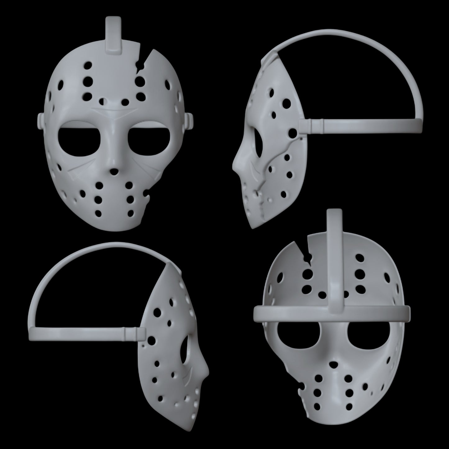 Skullector Inspired Jason Voorhees Broken Mask