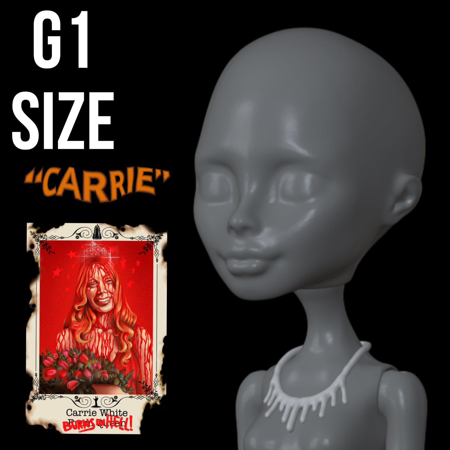 Skullector Inspired Carrie White Necklace