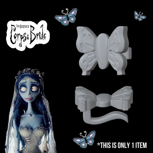 Skullector Corpse Bride Emily Inspired Butterfly Hairclip