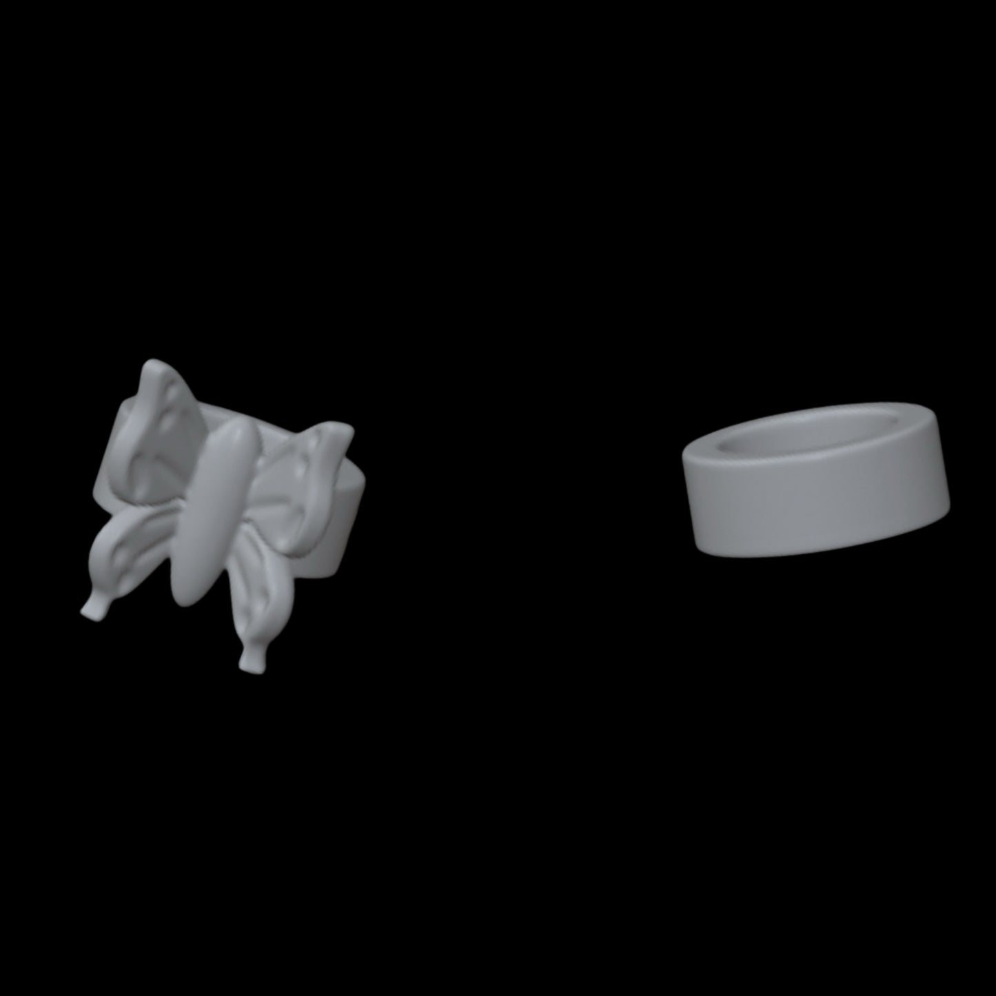 Skullector Corpse Bride Emily Inspired Ring Set