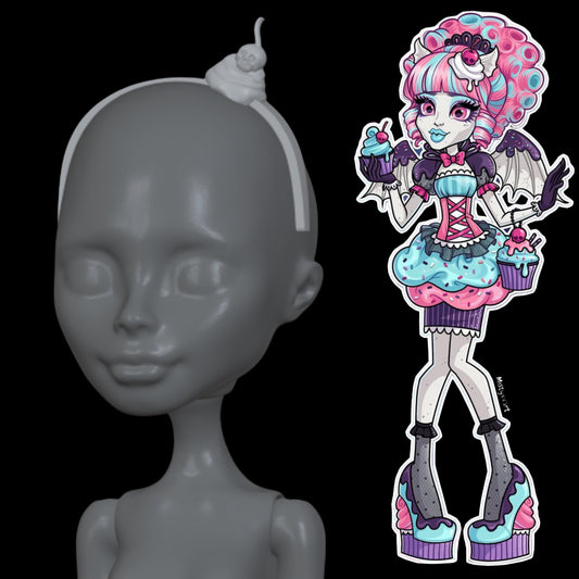 Sweet Screams Inspired Whip Cream Headband