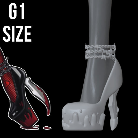 Bloody Barb Wire Shoes