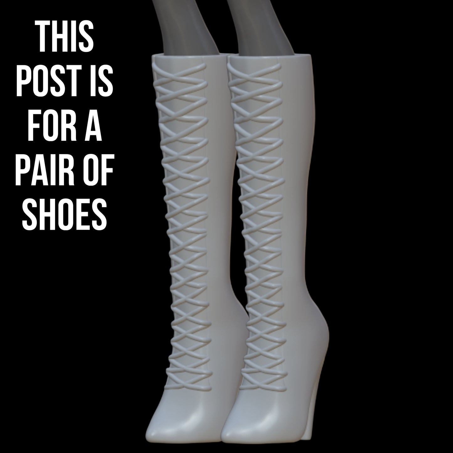 Classic Laced Up Heeled Boots