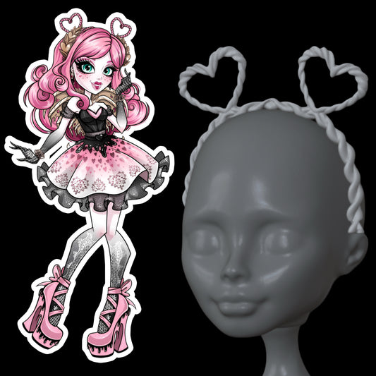 CA Cupid Double Heart Headband