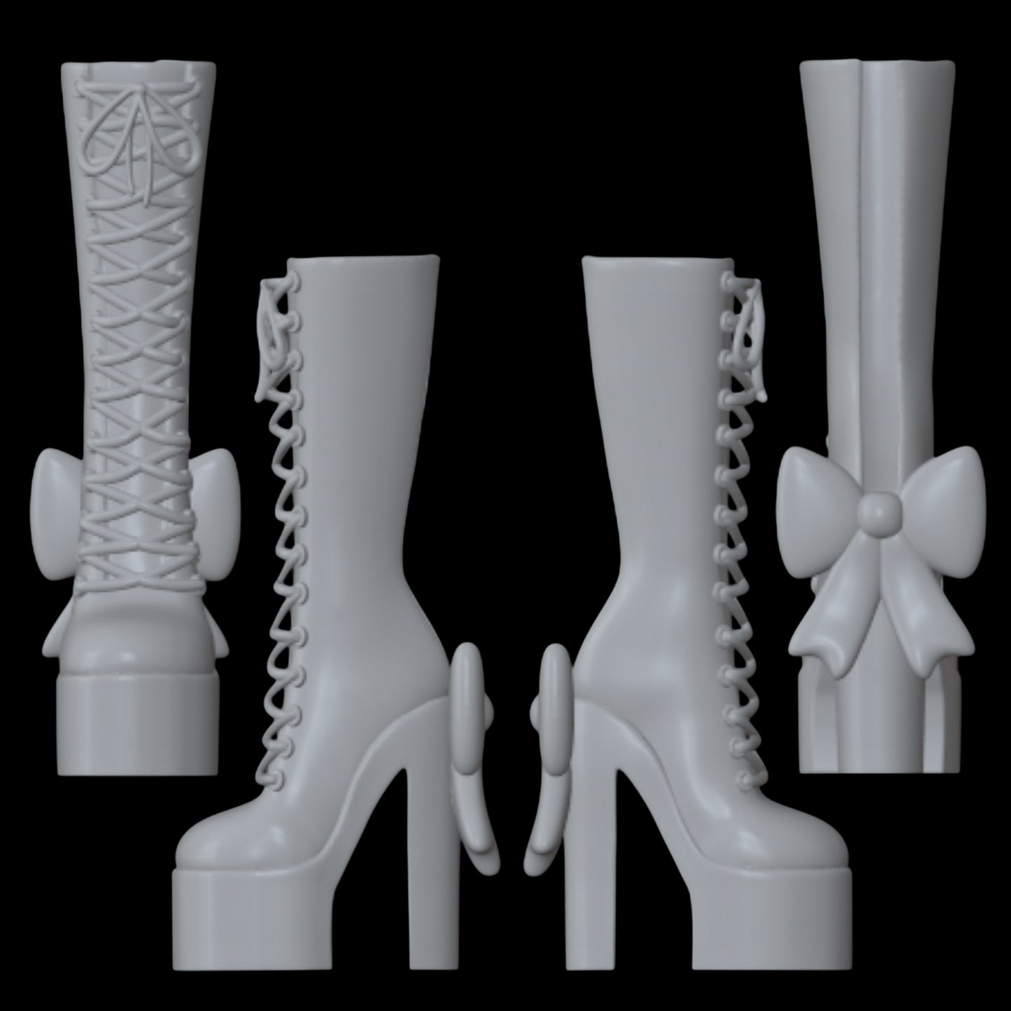 Bow Sneaker Boots