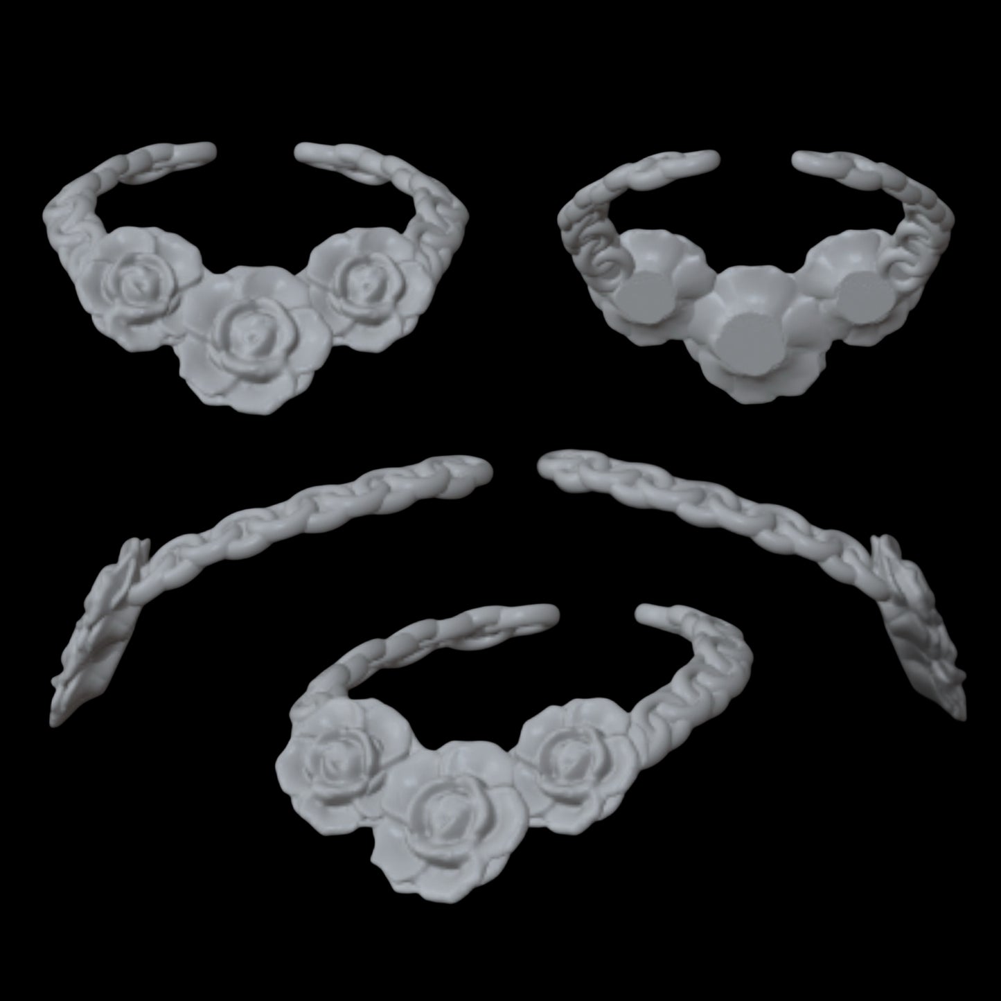 EAH Briar Beauty Way Too Wonderland Rose Necklace